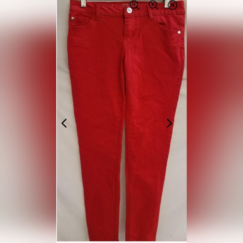 Women's Celebrity Pink, Red skinny jeans size 7.